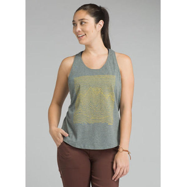 Women's Merino Sprite Racerback Bra - Grey Gritstone Heather