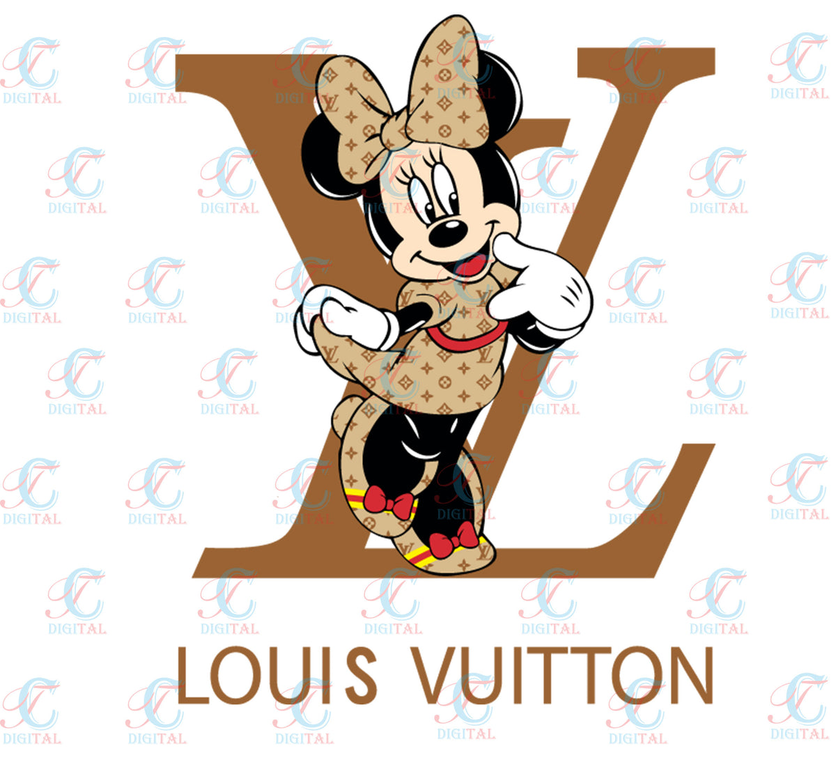 Louis Vuitton Minnie Mouse SVG