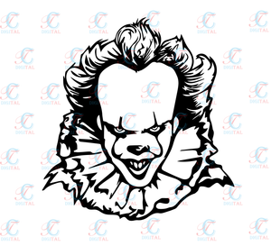 Download Pennywise Svg Halloween Svg It Svg Clown Cut File Svg For Cricut Svg Digital Design SVG, PNG, EPS, DXF File