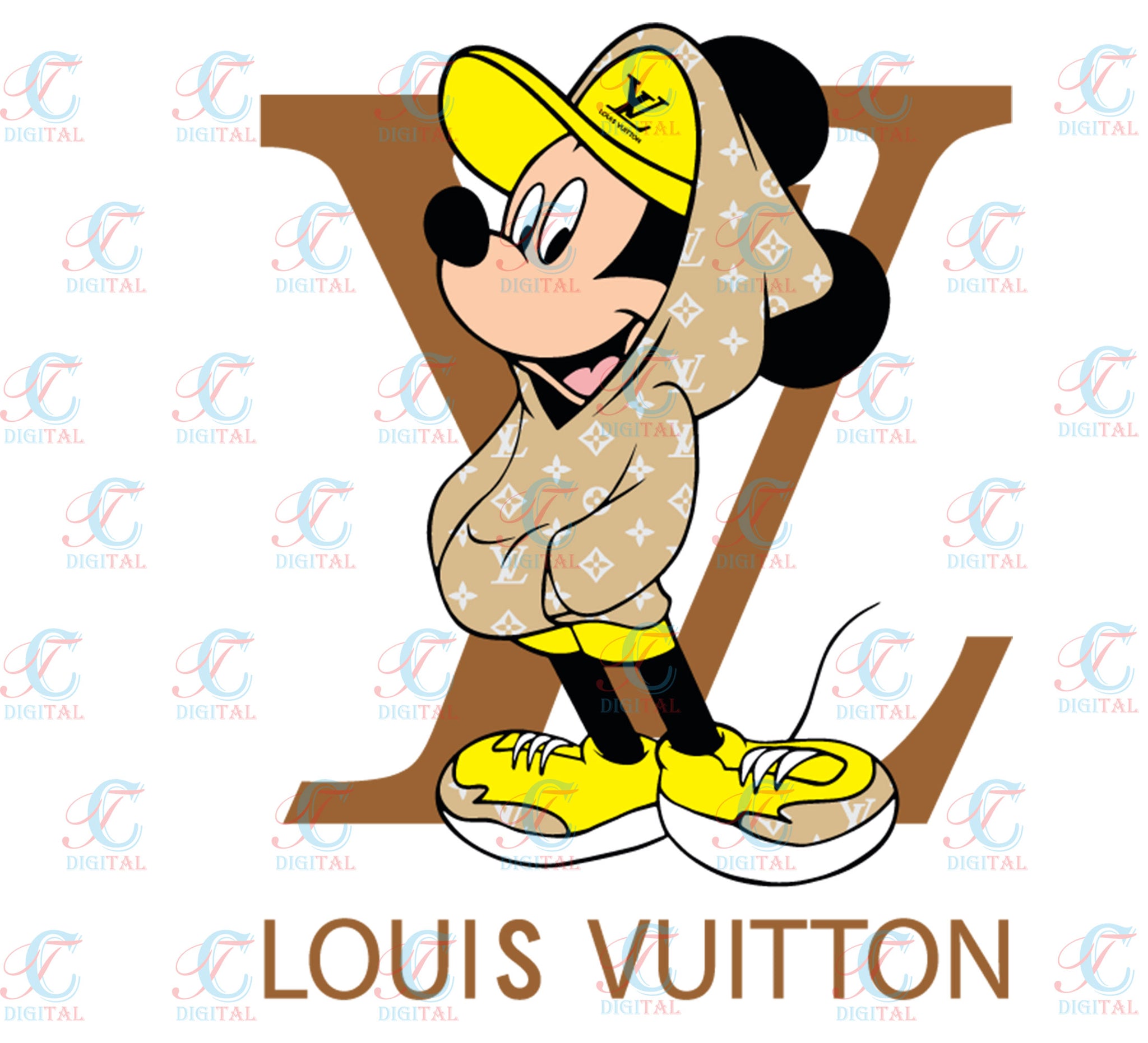 Minnie Mouse x Louis Vuitton Drawing by Yuvraj Singh