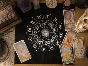 Thorn & Moon Astrological Altar Cloth - Tarot Readings - Zodiac