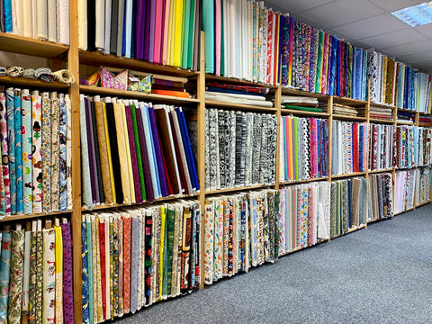 Wall of fabrics