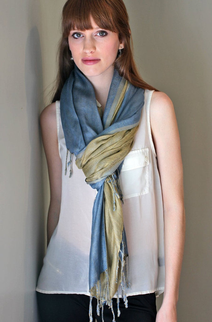 Double Layer Luxurious Reversible Scarf Wrap