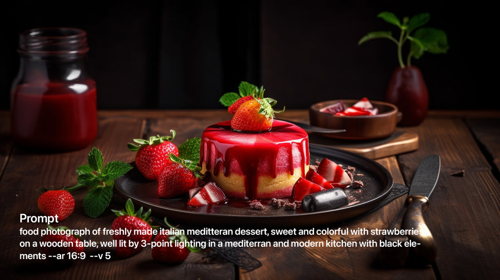 Create photorealistic food photography with midjourney AI