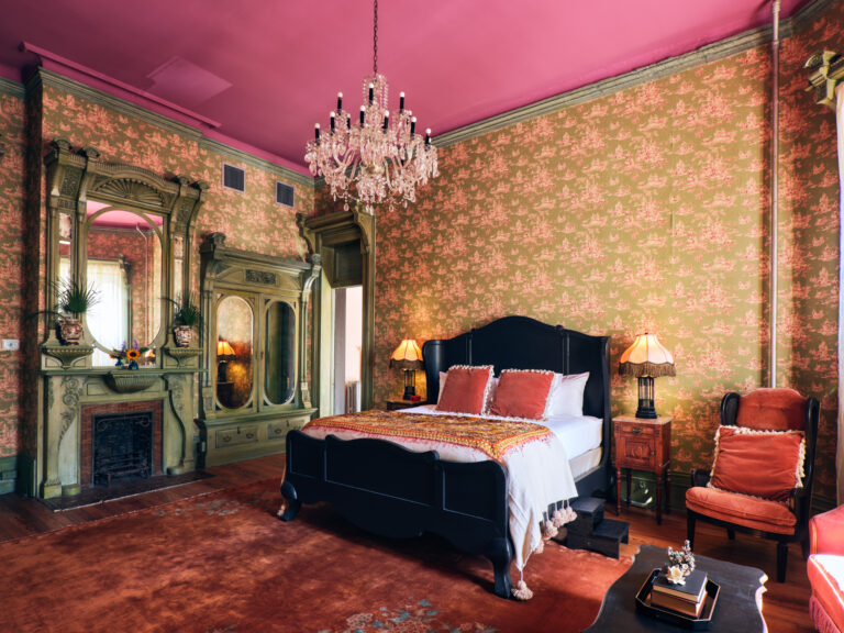 One of the rooms at Columns, dripping with southern sophistication providing the perfect getaway in New Orleans