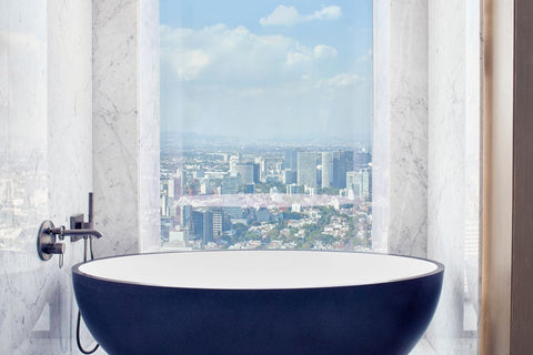 Ritz-Carlton New Mexico bathtub with window view