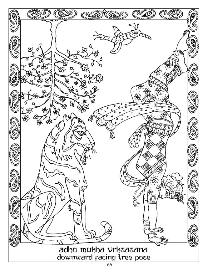 Download Deities In Asanas Yoga Coloring Journal Chattra