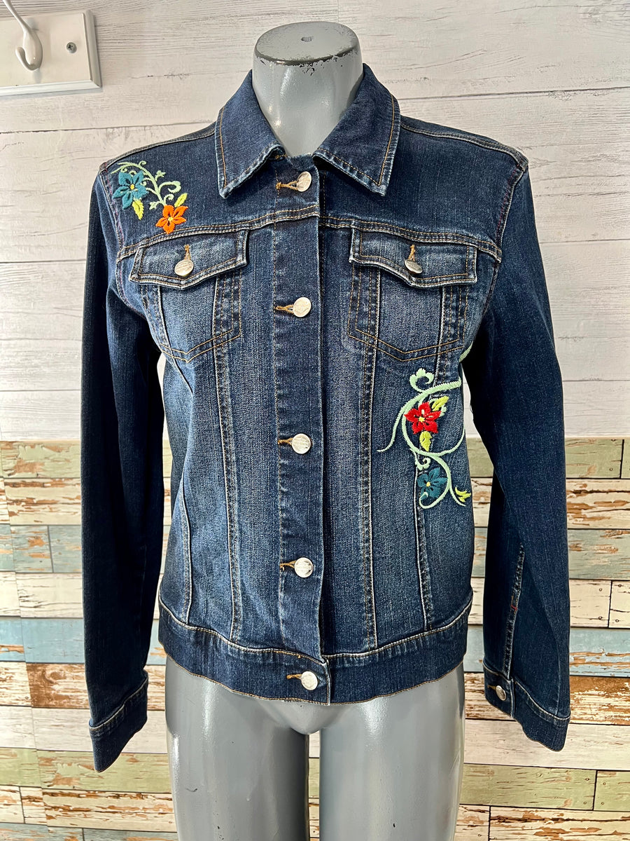 00’s Embroidery Denim Jacket by Harley Davidson – Hamlets Vintage