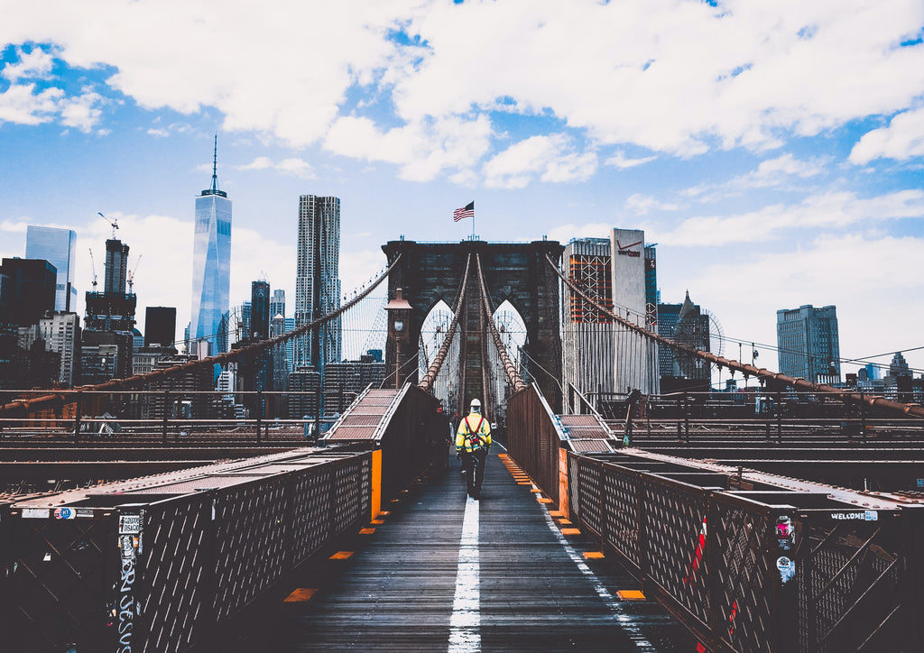 skyline new york pont de brooklyn