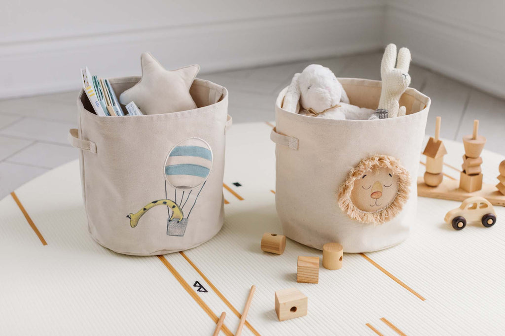 nursery decor storage bin | Peppy Lu