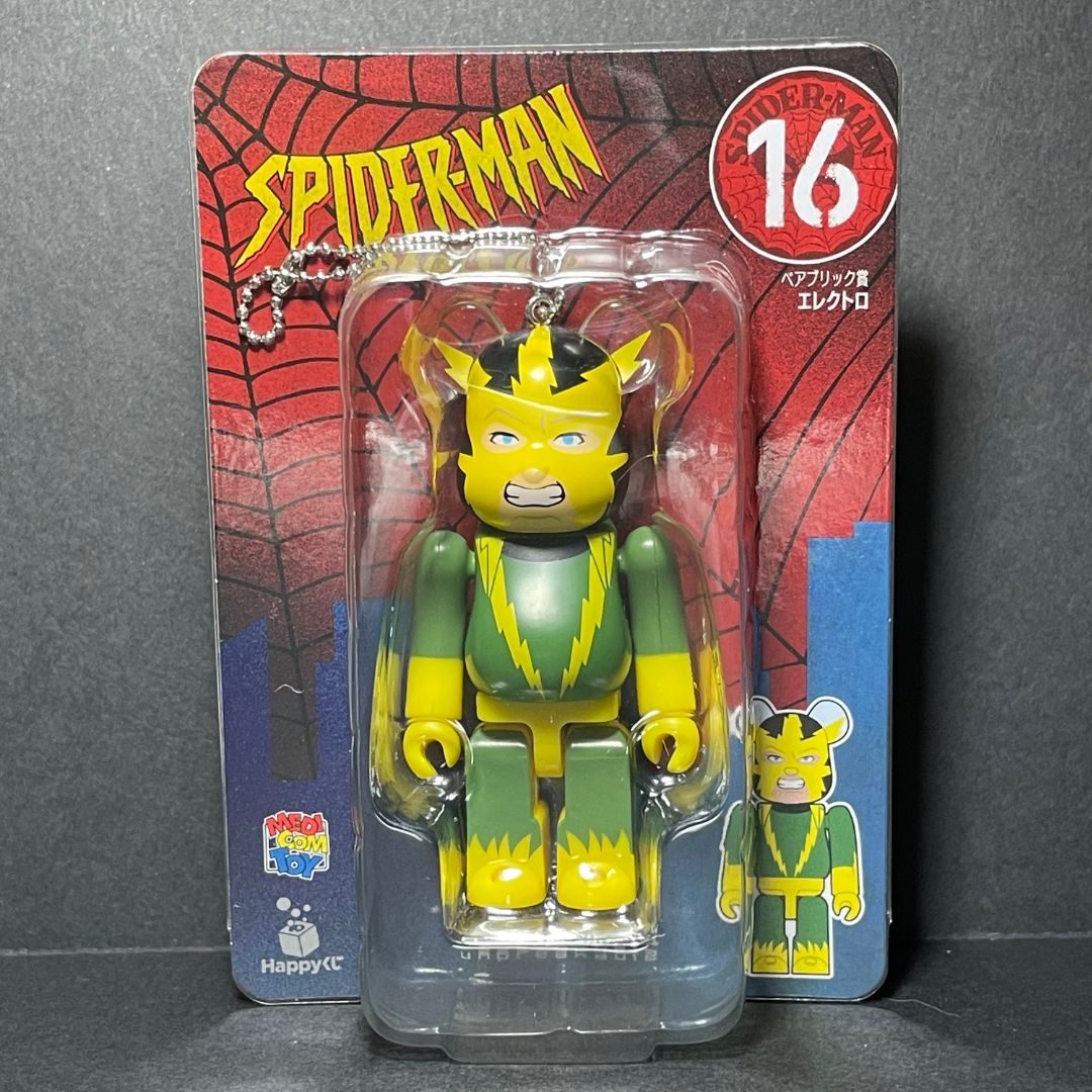 BearBrick [MediCom Toys] Spider-man 100% from Happy Kuji 01-20