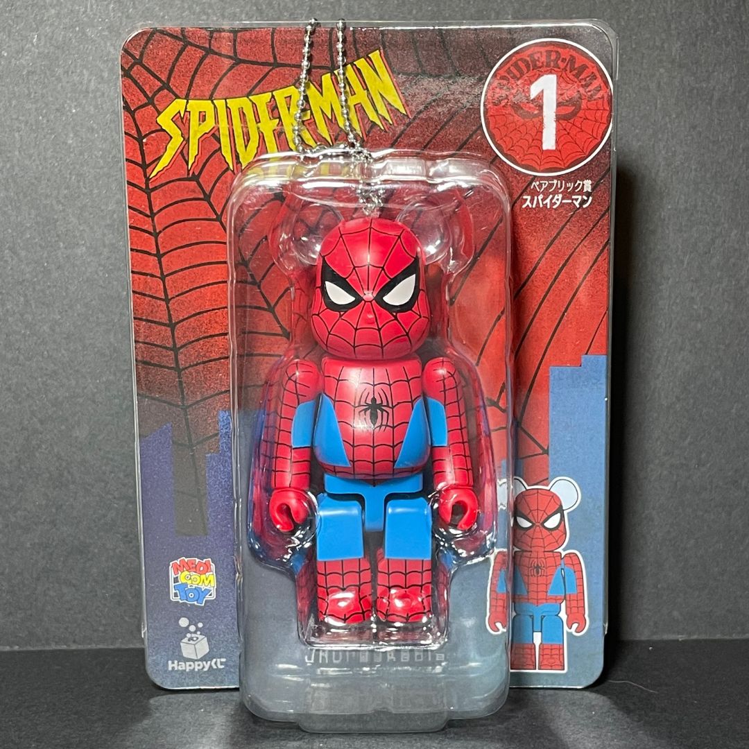 BearBrick [MediCom Toys] Spider-man 100% from Happy Kuji 07