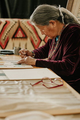 Rosie Yellowhair Navajo Sandpainting Artist