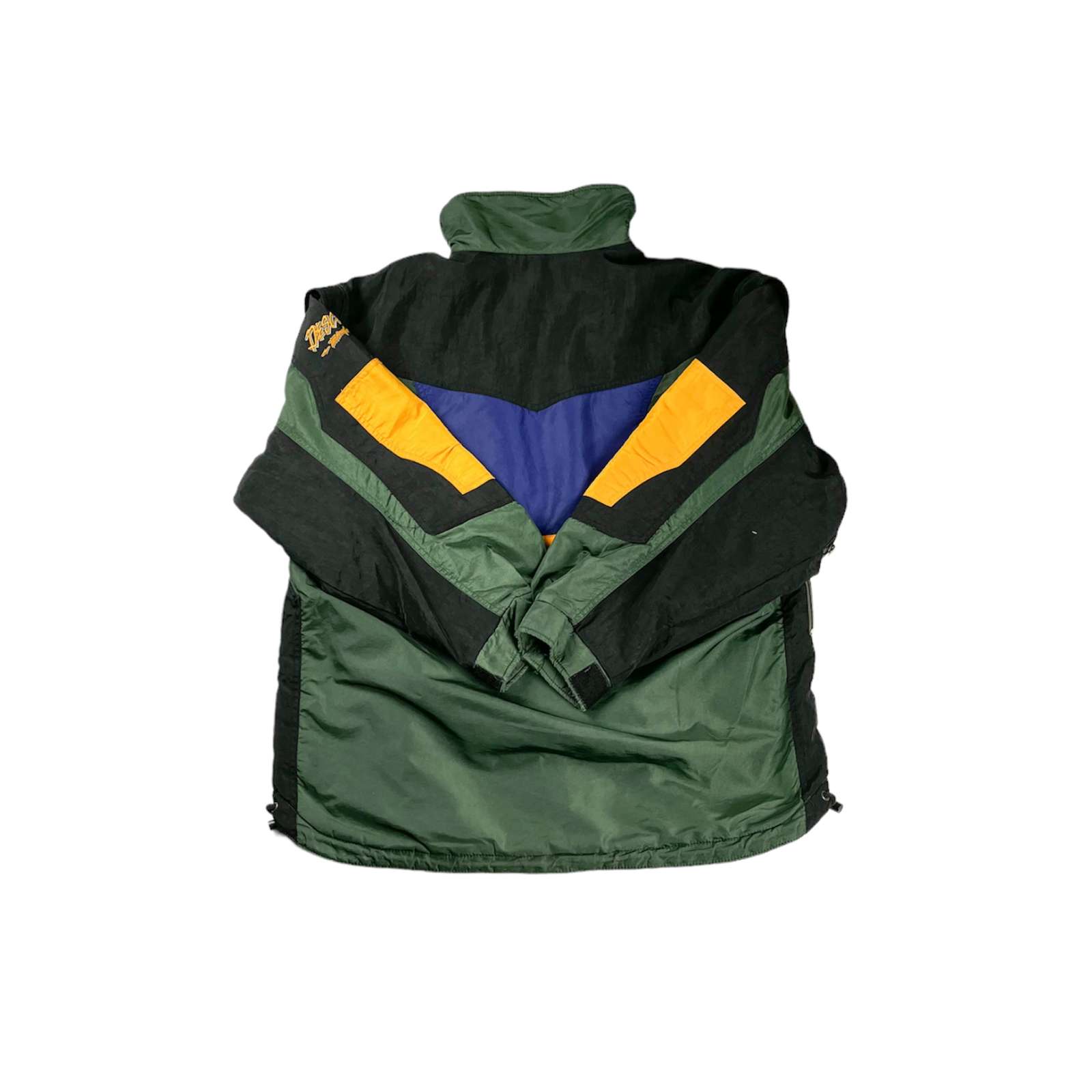 90s DESCENTE デサント 派手柄 総柄 ナイロン ジャケット-