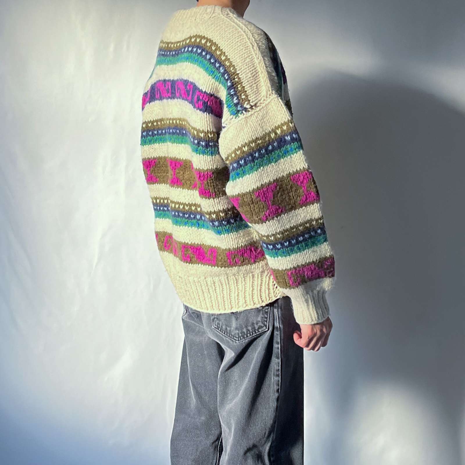 80's エクアドルニット Ecuador knit-connectedremag.com
