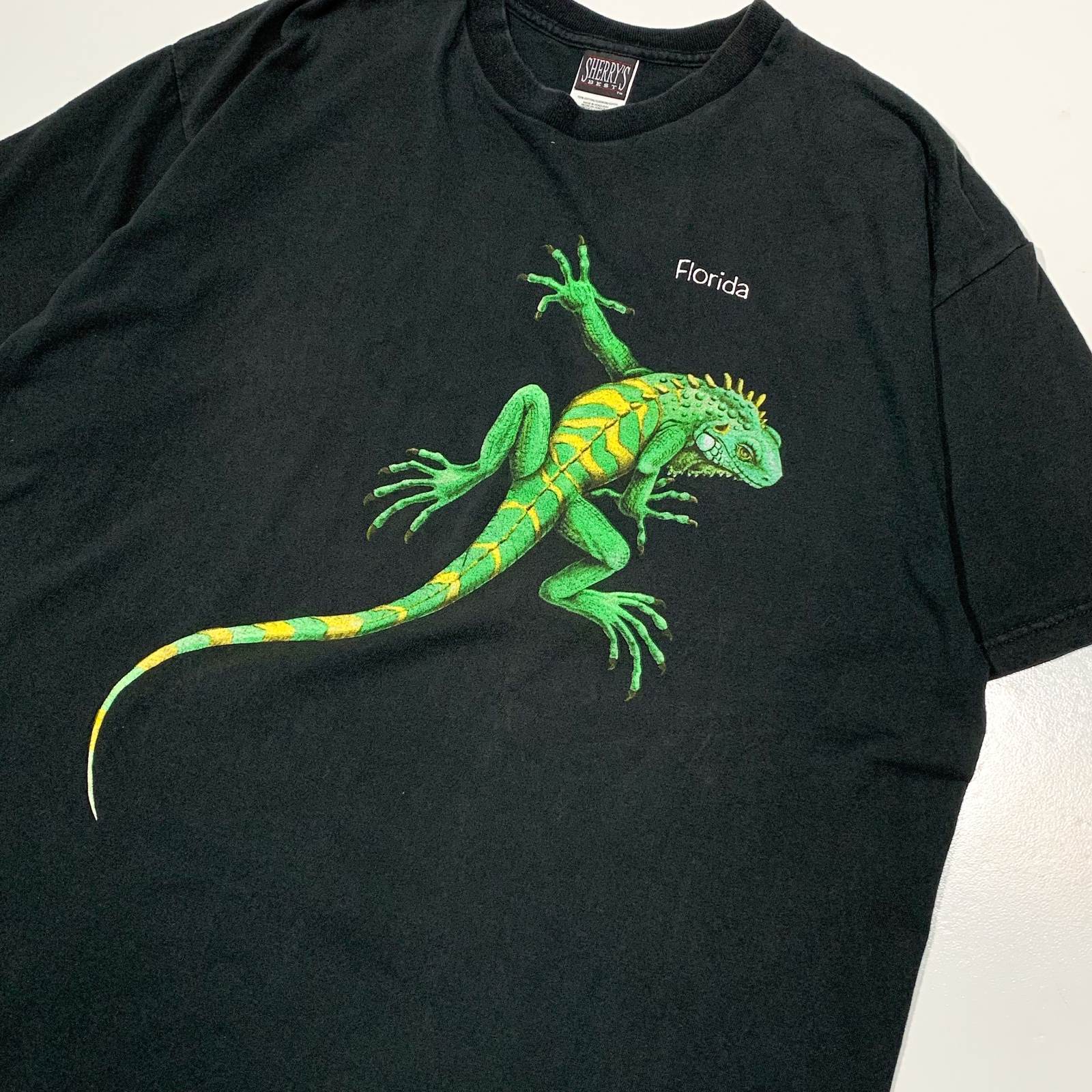 古着 ビンテージ 90s イグアナ 袖なし Tシャツ タンクトップ