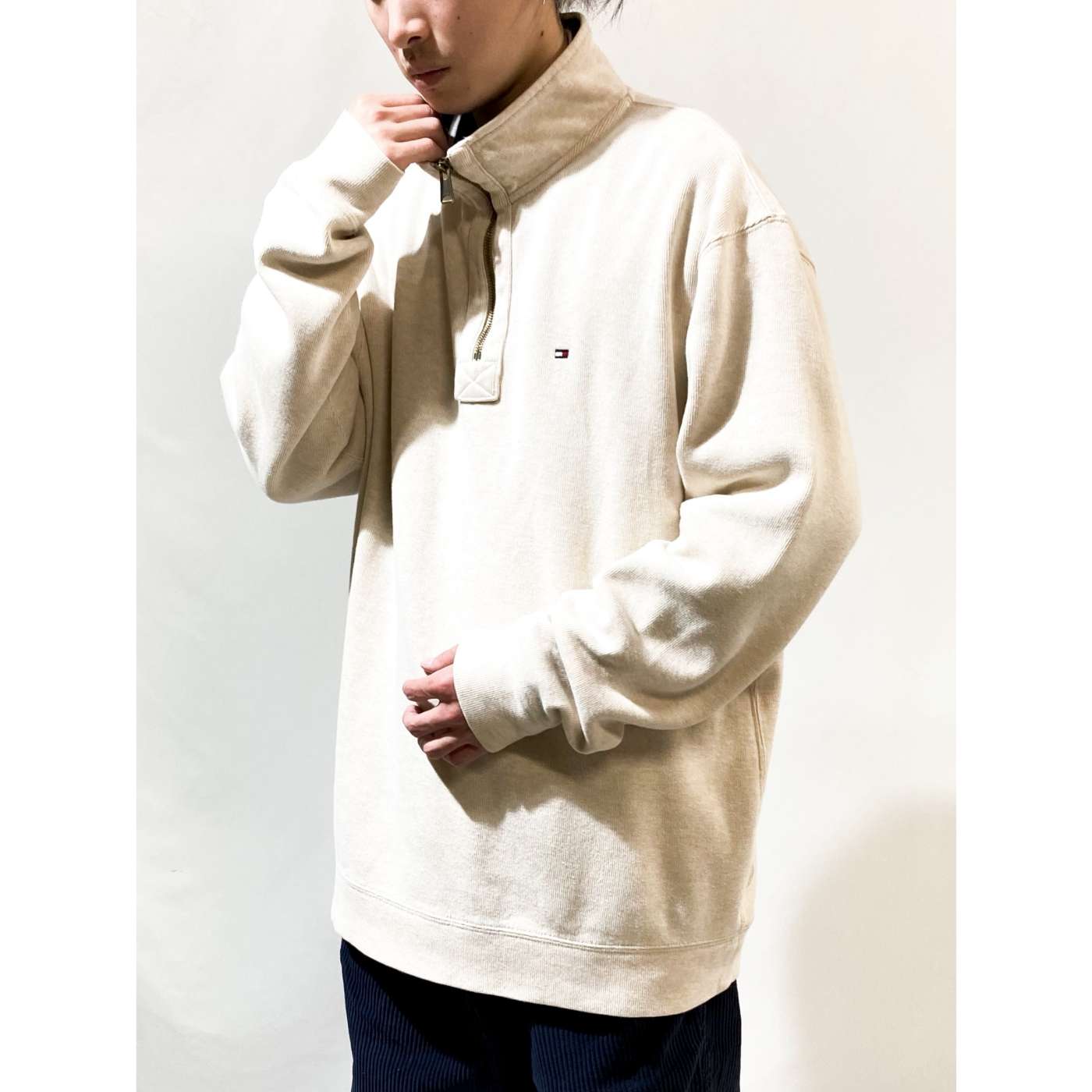 大きな割引 新品、未使用 Tommy jeans◇AUTHENTIC ハーフジップ