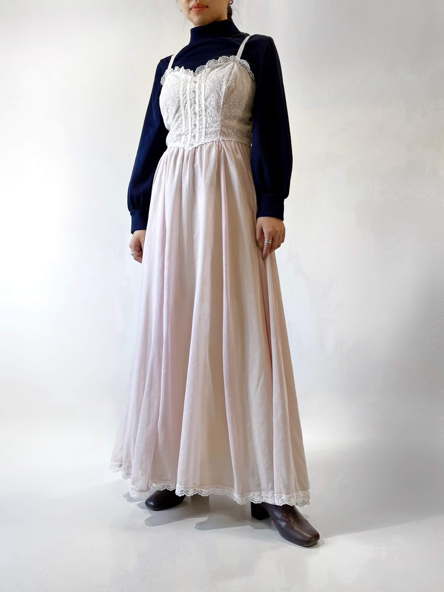 GUNNE SAX 別珍セーラーカラーワンピース