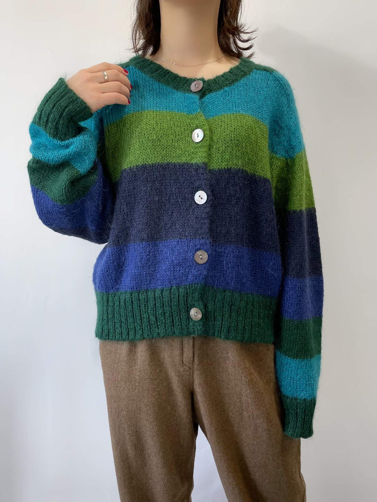 70s Mohair Knit モヘアニット ヴィンテージ カーディガン