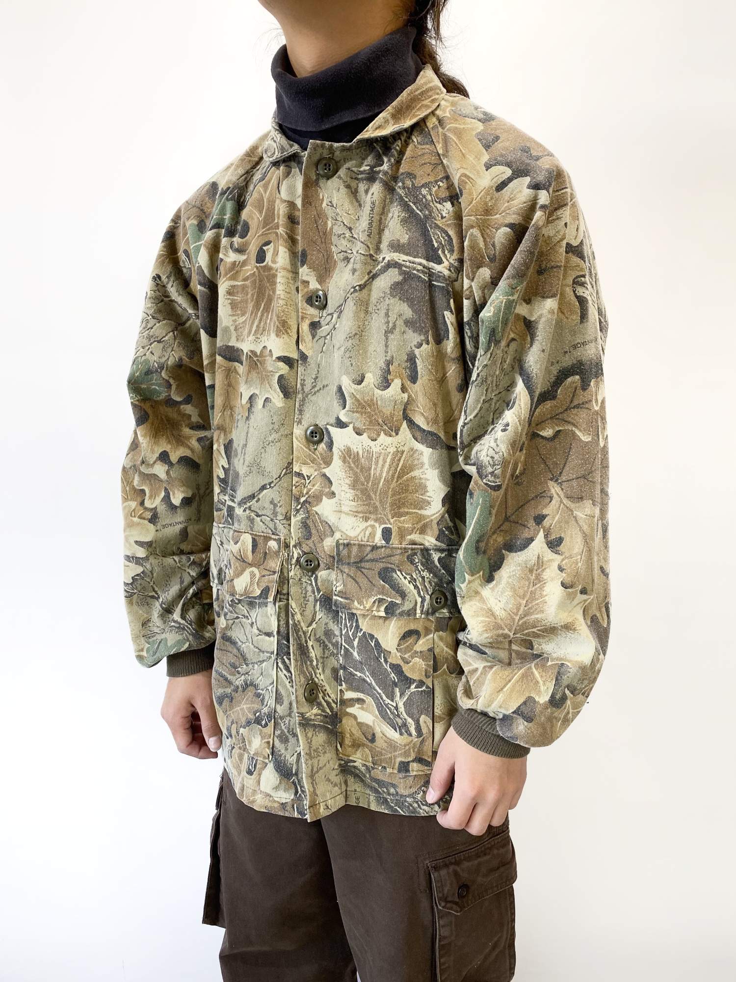 美品！CABELAS アメリカ古着 USA リアルツリー柄シャツ ヴィンテージ