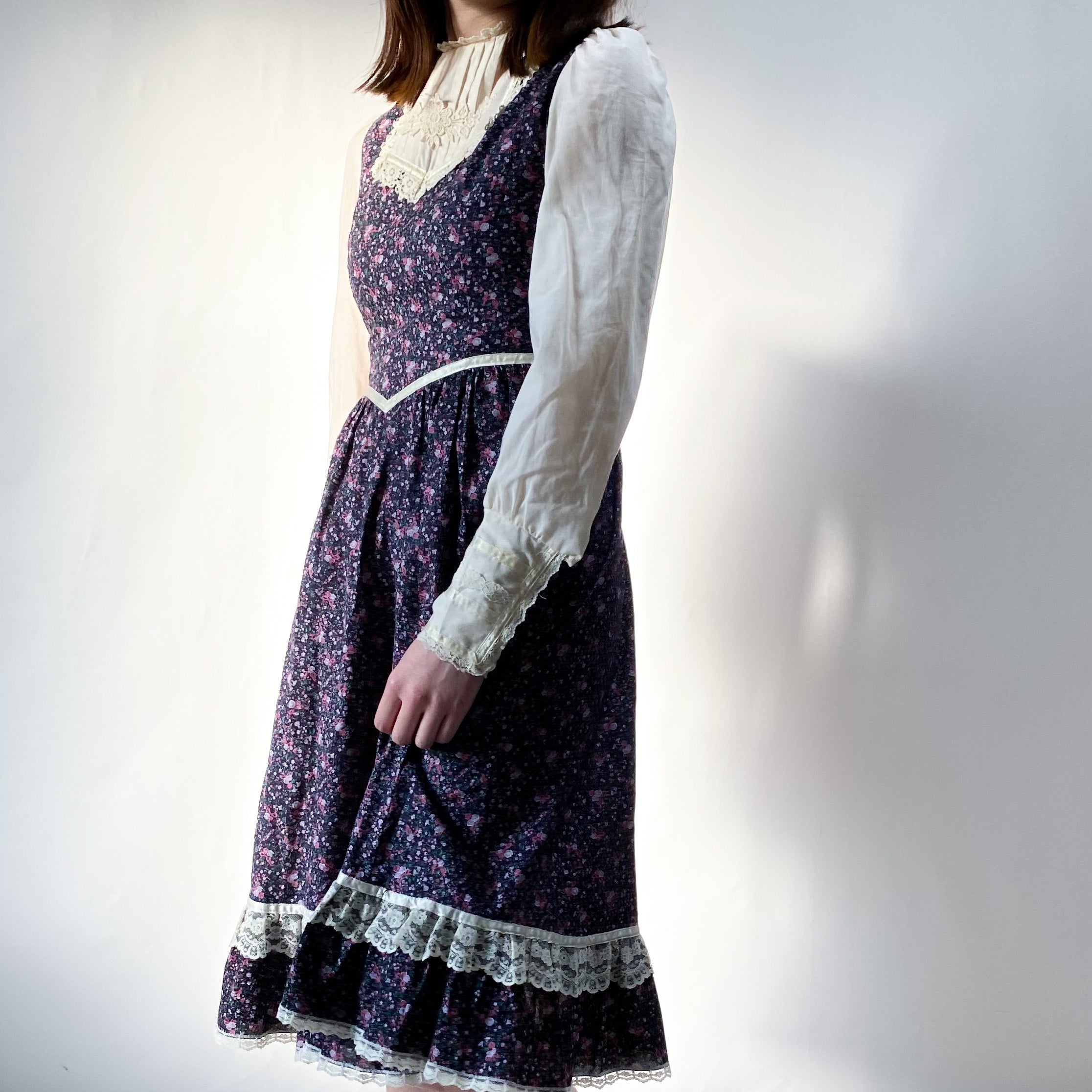 GUNNE SAX 70s 花柄ワンピース-