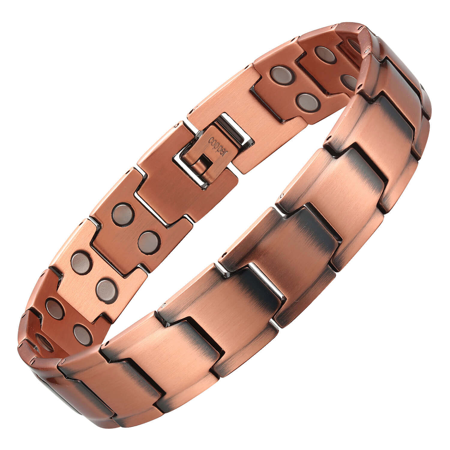 Mens Copper Bracelet For Arthritis With Double Magnets CB001M MagEnergy   CB001MM 