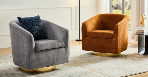 Charlotte Tub Swivel Armchair