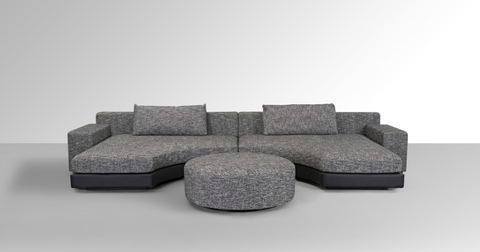 Moon Semi Circle Modular Sofa - Dual Colours Black/White