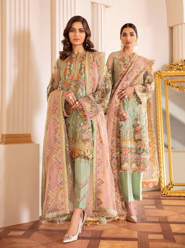 Multi Brand wear - #CHANTELLE #BAROQUE BRANDED WEDDING PRET WEAR. 3 PEICE  CHIFFON / NET EMBROIDED SUITS . Stitch / Unstitch both available . Extra  Small / Small / Medium / Large /