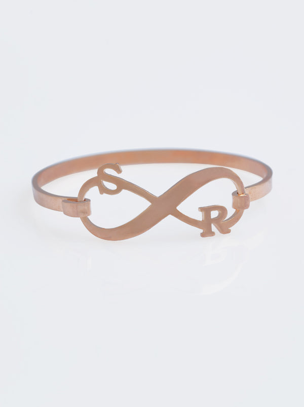 Buy Sterling Silver Double Infinity Bracelet Personalized Initial Bracelet  Online at desertcartINDIA