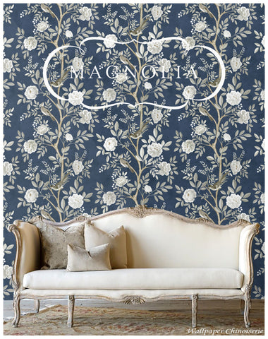 Chinoiserie Blossom Panels - Wallpaper | Rebel Walls