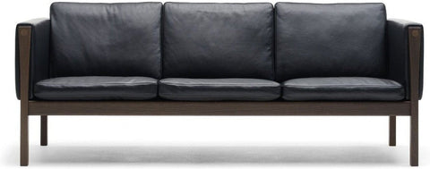 [product_category]-Carl Hansen Ch163 Sofa, Oiled Walnut/Black Leather-Carl Hansen-CH163-sif98-oiledwalnut-CAR-1