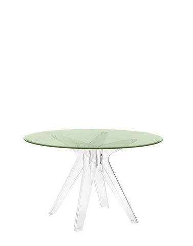 [product_category]-Kartell Sir Gio Table Round, Crystal/Green-Kartell-8058967259643-0327515-KAR-2