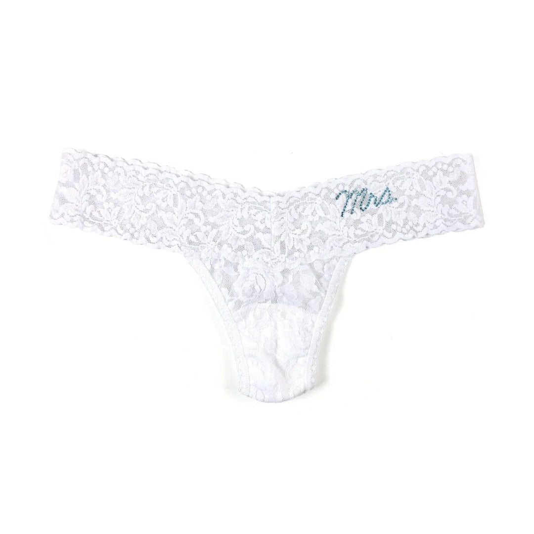 Hanky Panky Mrs. Low-Rise Floral Lace Thong