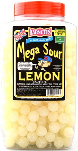 Barnetts Mega Sours Fruit Mix 250g — Crazy Candy Co