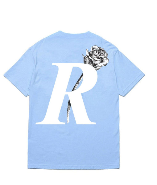 Classic R logo tee Blue – Roze Los Angeles