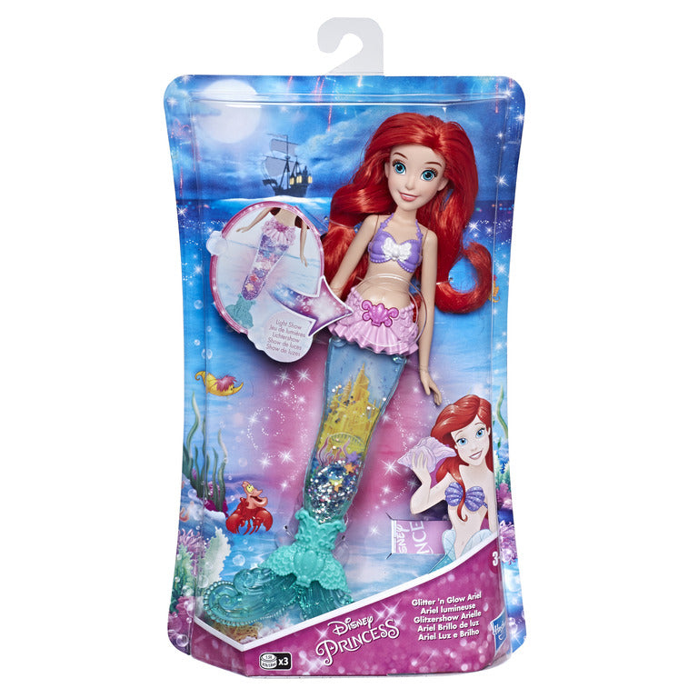 disney princess glitter and glow ariel