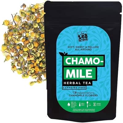 Organic Chamomile Flowers Herbal Tea for Sleep