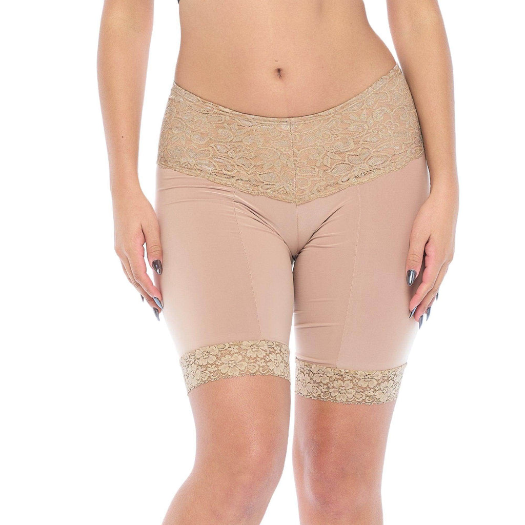 Lace Anti Chafing Shortlette Slipshort 9 | Ecru