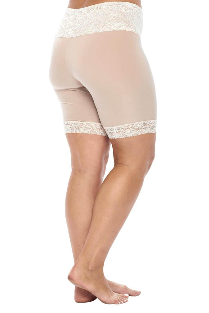 Slip Shorts for Women Under Dresses Seamless Smooth Anti-chafing Boyshorts Underwear  Lace Thigh Panties Safety Shorts, #2 Black+beige+white, S price in UAE,  UAE