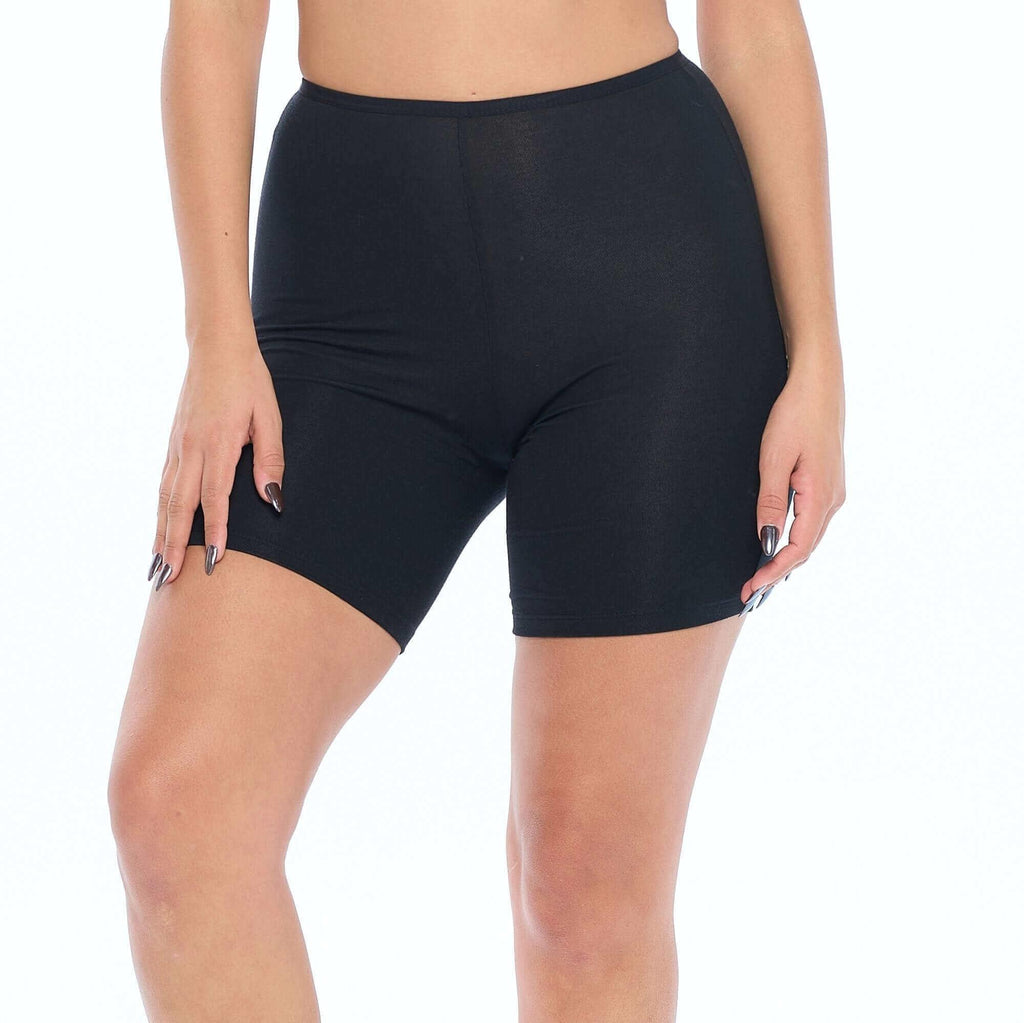 Invigorate - Seamless High Waist Mini Shorts in Black