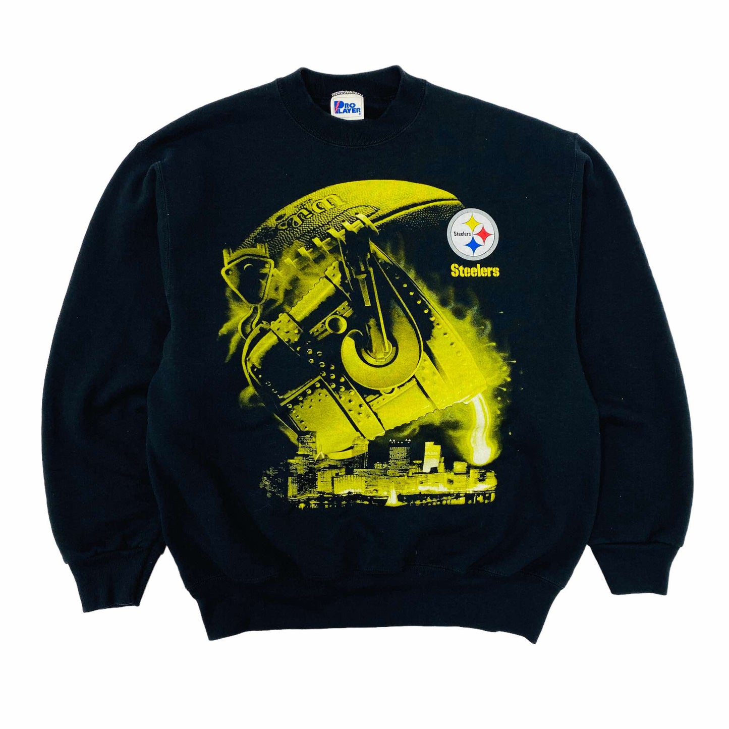 Vintage 90's NFL Pittsburgh Steelers Pullover Hoodie … - Gem