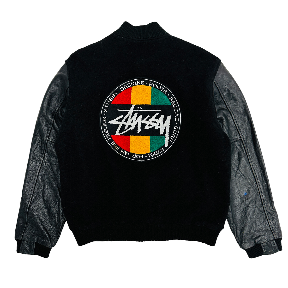 1988 Stussy Homeboy - Wool Back Graphic Bomber Jacket - Large – The ...