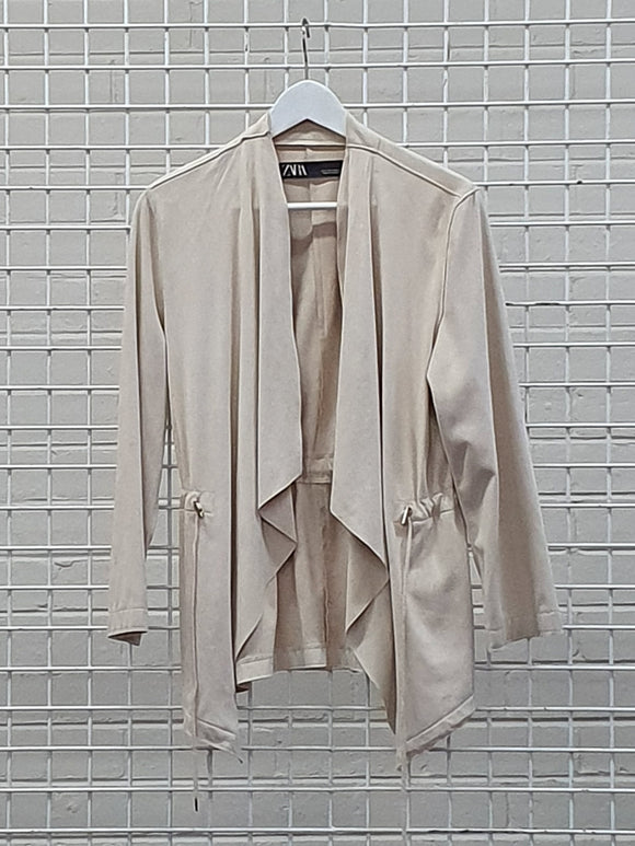 zara waterfall jacket