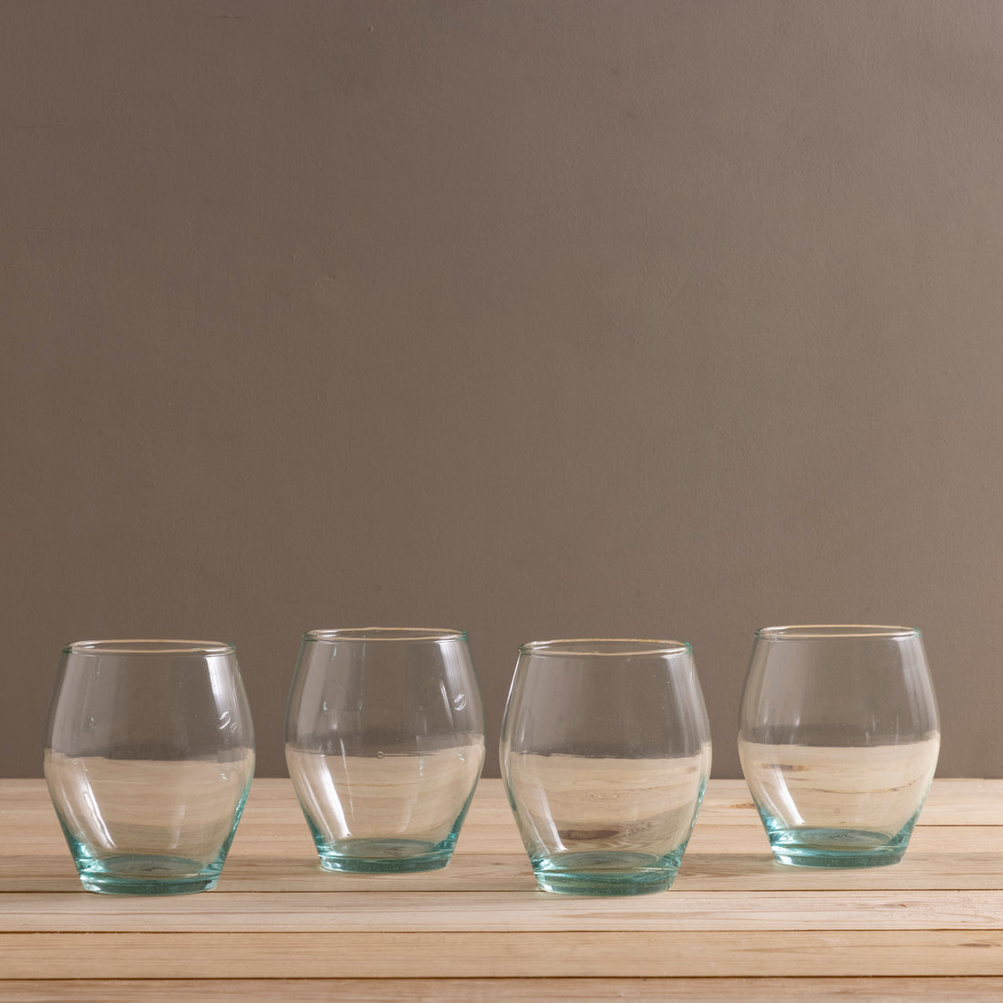 Recycled Stemless Wine Glasses Set of 4 by World Market