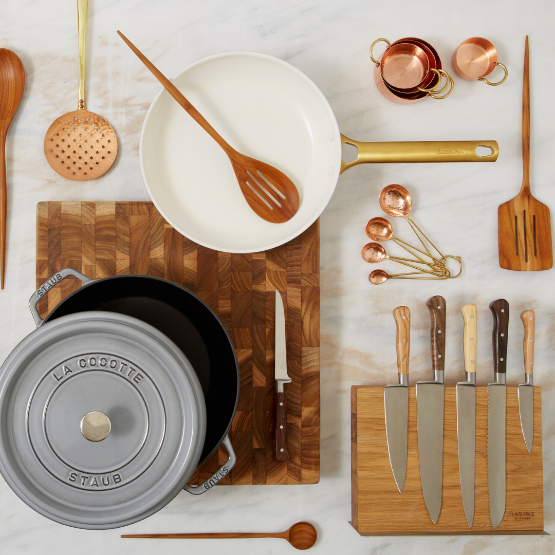 Teak Round Measuring Spoons // Artisanal Designer Kitchen Tools //