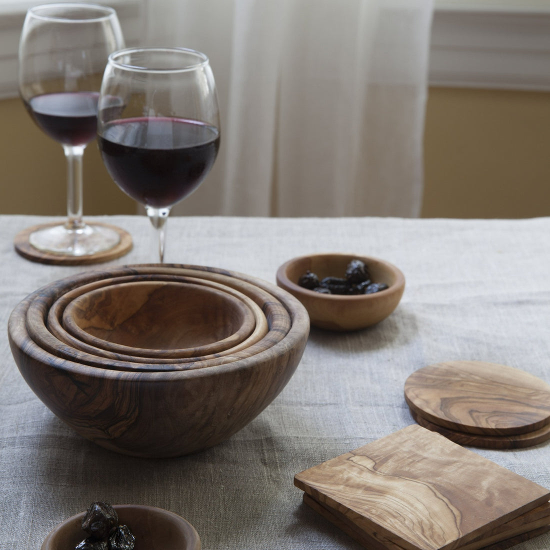 Olive Wood Pinch Bowl - Salt Table