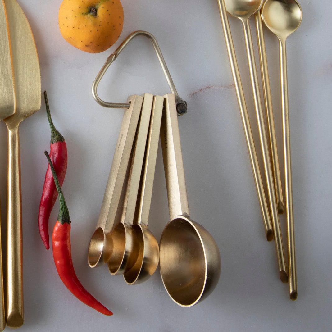 Kitchen  gold measuring cups + spoons – Bevin Marie