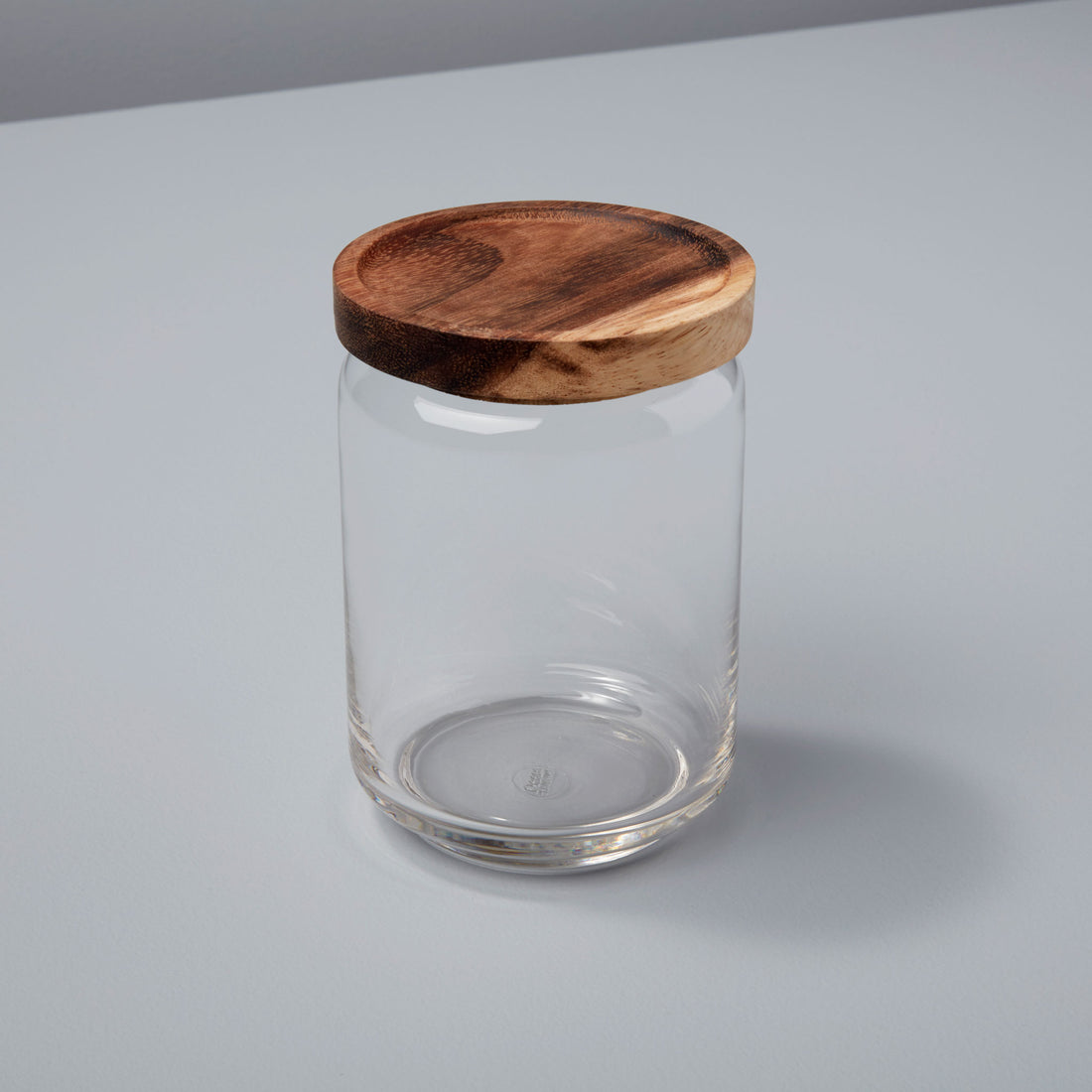 Glass Container with Acacia Lid Small