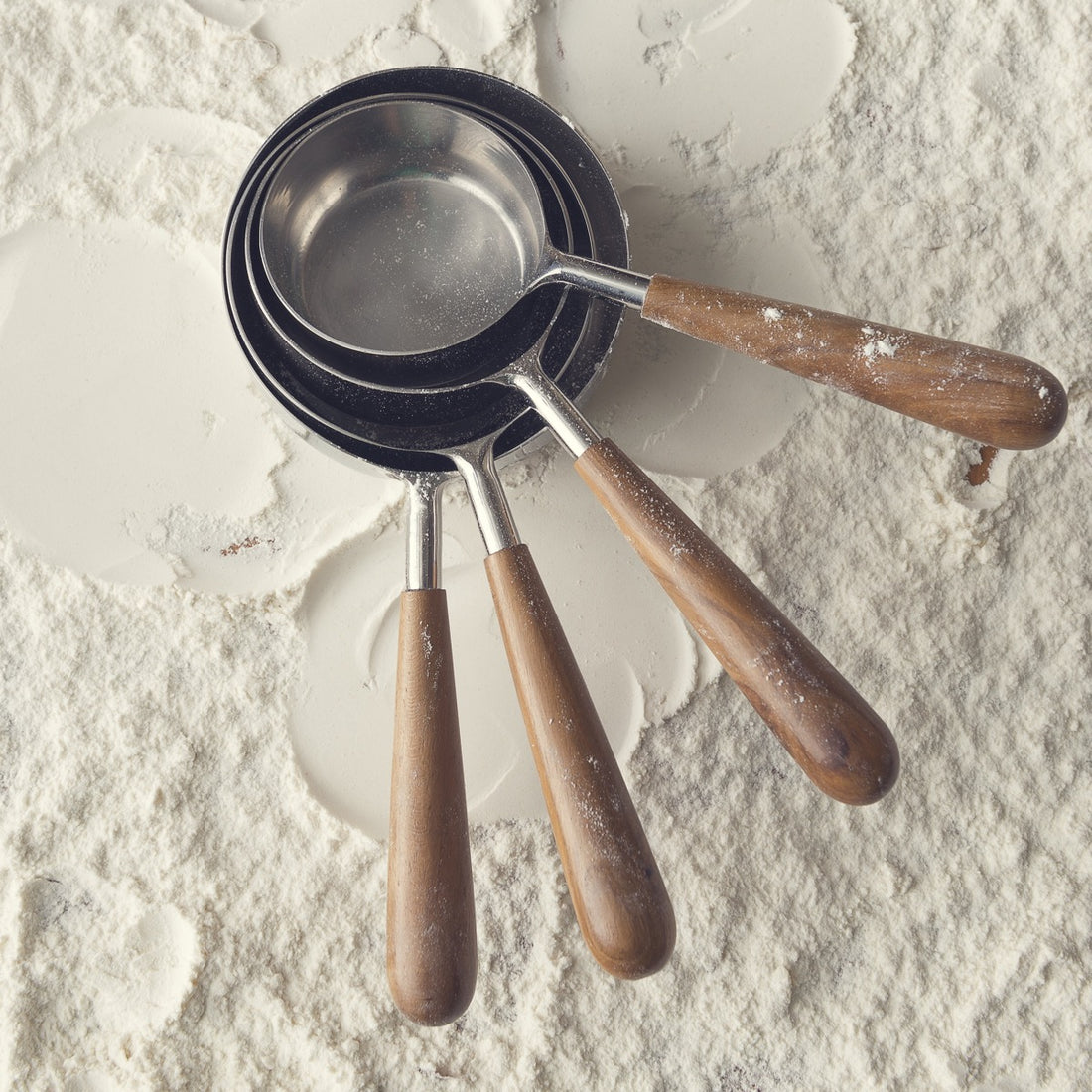 Teak Round Measuring Spoons // Artisanal Designer Kitchen Tools //